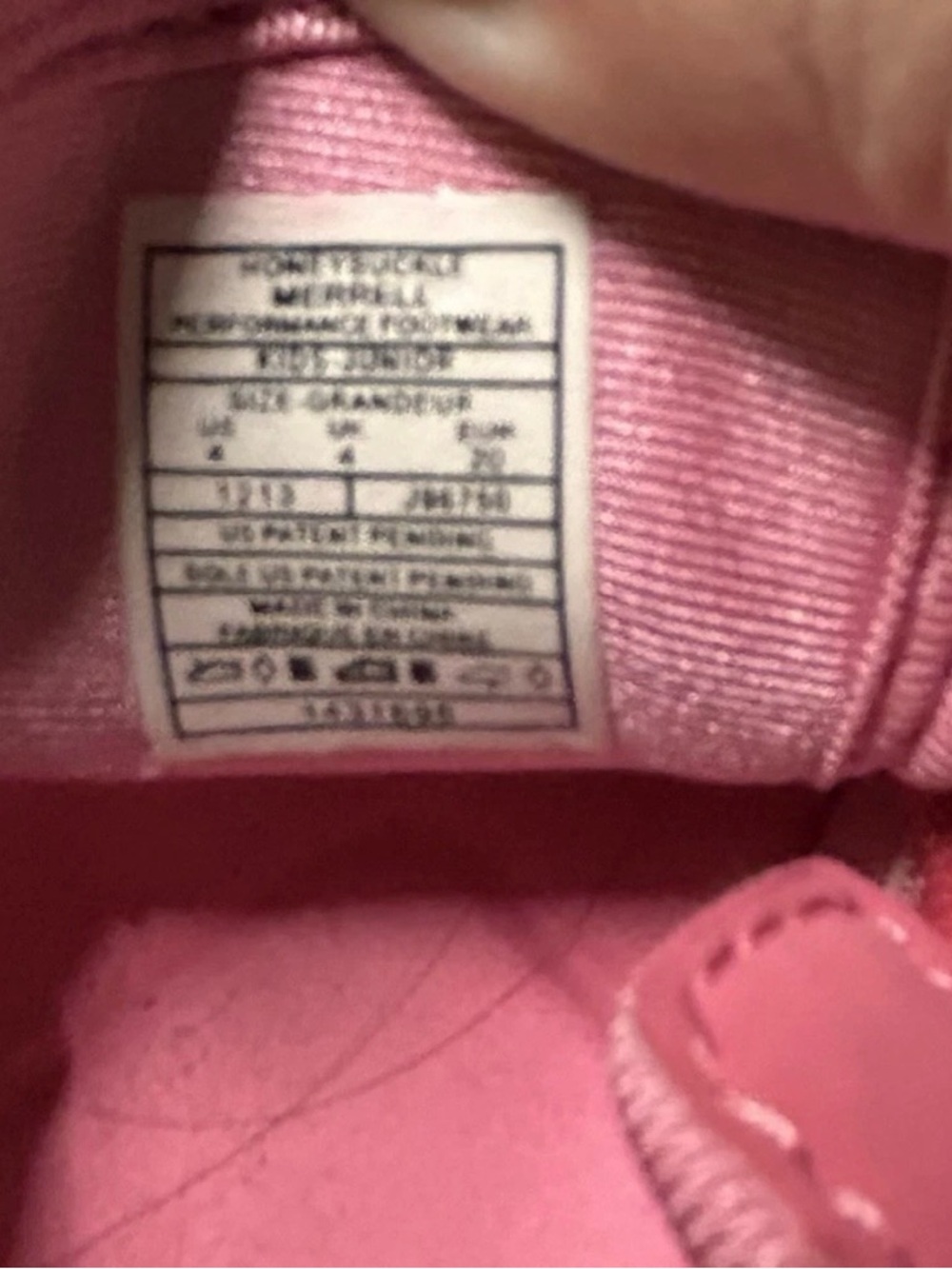 NWOT Toddler Girl Merrell Pink Summer Sandal Water Shoe Size 4 First Walker - Picture 4 of 4
